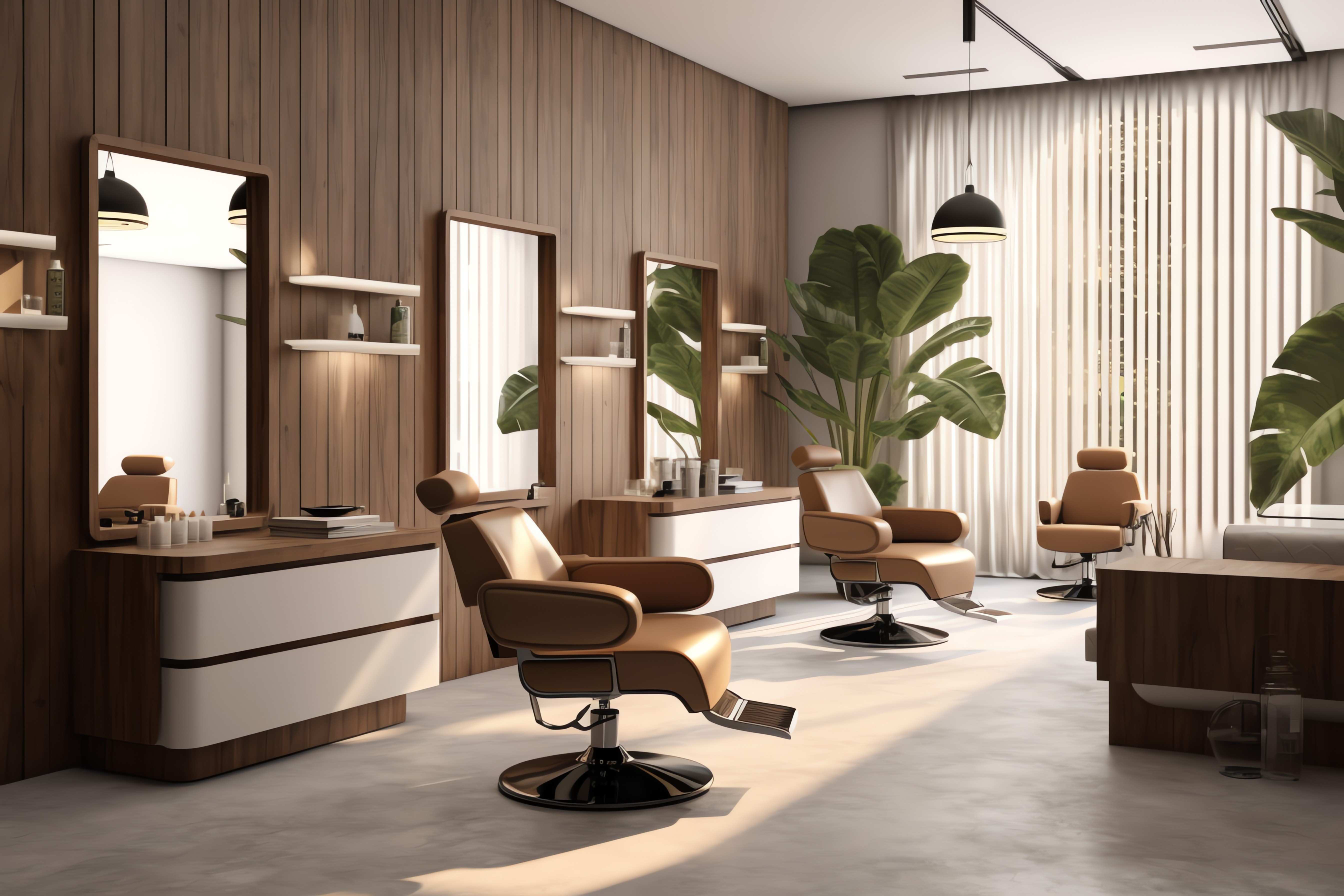 Barbershop interior